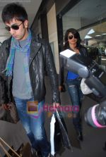 Ranbir Kapoor, Priyanka Chopra spotted at Mumbai airport back from New York on 6th March 2010 (4).JPG